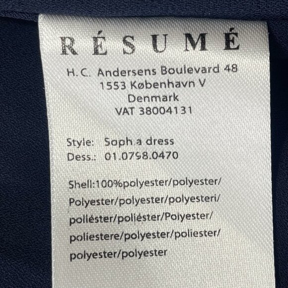 Resume Colorblock Gingham Dress Size 40 Med/LG Tiered Frock Long Sleeves Sophia - Picture 7 of 12